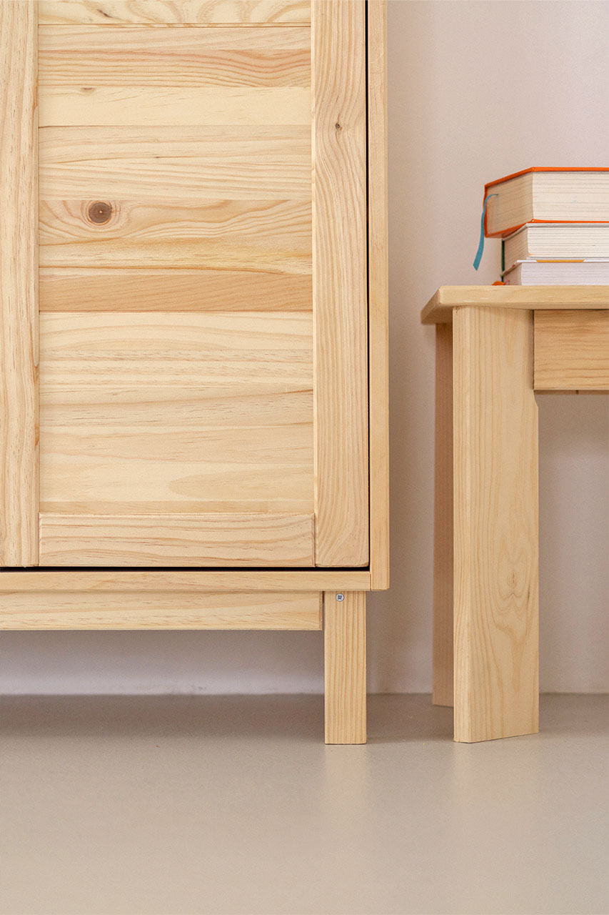 Imagen de ambiente 3 para:Armario bajo aparador de madera natural